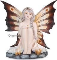 Figurine fée Ambre décorée de cristaux 
