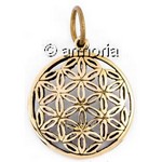 Pendentif Fleur de Vie petit modèle en bronze 