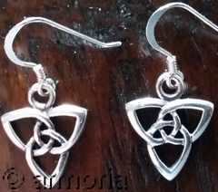 Boucles d'Oreilles Triquetra en argent, 1.3 cm