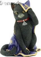 Figurine Chat noir avec Pentacle