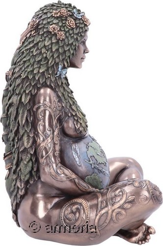 Figurine Déesse Mère Gaïa aspect bronze Grand Modèle