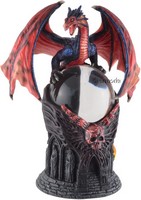 Figurine Dragon rouge protégeant son Orbe marque Veronese 
