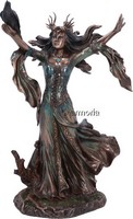 Figurine Fée Morgane avec Corbeau marque Veronese 