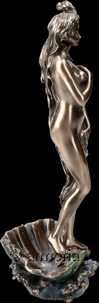 Figurine "La Naissance de Venus" de Botticelli aspect bronze marque Veronese 