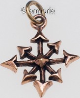 Pendentif Croix du Chaos en bronze 