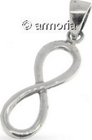 Pendentif Noeud de l'Infini en argent, 2.4 cm