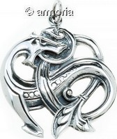 Pendentif Viking Loup en argent