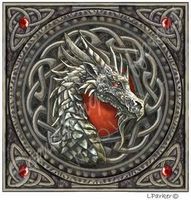 Carte postale Red Dragon Head de Lisa Parker