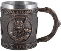 Chope Viking Buste et Marteau de Thor