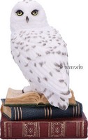 Figurine Chouette Blanche posée sur Livres Marque Veronese 