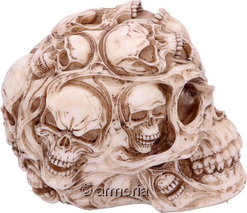 Figurine Crâne Têtes de Mort multiples "Skulls of Skulls" de James Ryman