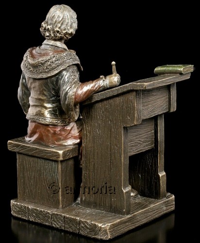 Figurine Nicolas Copernic aspect bronze Marque Veronese