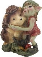 Figurine Pixie avec Hérisson
