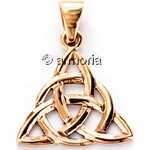 Pendentif Celte Triquetra en bronze 