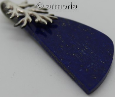 Pendentif Lapis Lazuli et Branchage en argent 