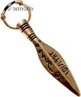 Pendentif Viking Lance avec runes en bronze-modèle historique de Kowel 