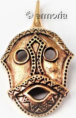 Pendentif Viking Masque de Loki en bronze