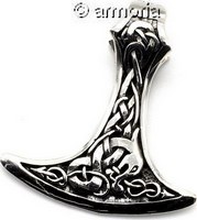 Pendentif Lame de Hache Viking Mammen en argent 