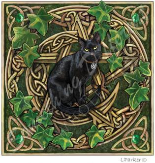 Carte postale Pentagram Cat de Lisa Parker