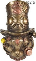 Tête de Chat Steampunk avec haut de forme