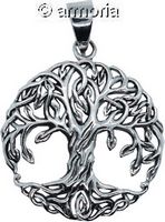 Pendentif Arbre de Vie Entrelacs et Racines en argent 