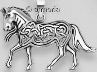 Pendentif Cheval Celte en argent