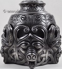 Boite Viking à compartiments décorée d'entrelacs aspect métal 