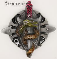 Boucle de ceinture Dragon sur Epée