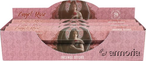 Encens Angel Rose - Rose Rouge, coffret de 6 étuis