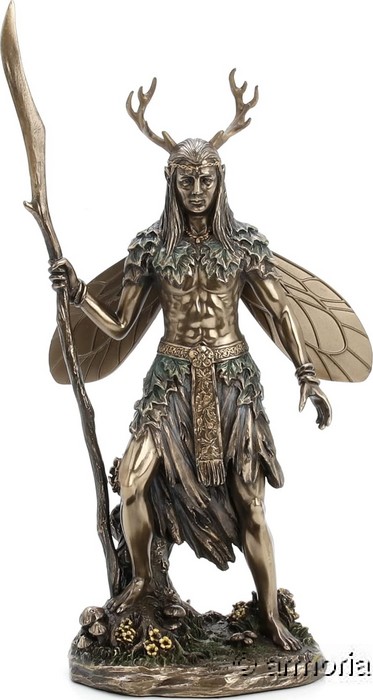 Figurine Druide Féerique aspect bronze marque Veronese 