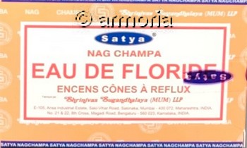 Cônes d'encens backflow Eau de Floride, Satya
