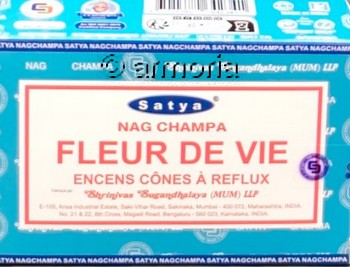 Cônes d'encens backflow Fleur de Vie, Satya