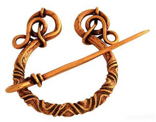 Fibule Viking style Urnes en bronze