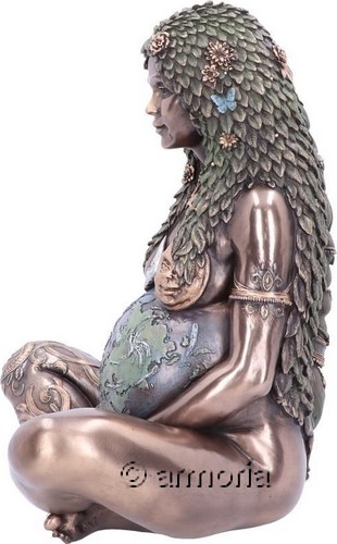 Figurine Déesse Mère Gaïa aspect bronze Grand Modèle
