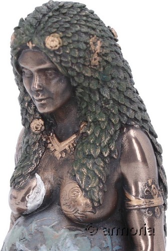 Figurine Déesse Mère Gaïa aspect bronze Petit Modèle