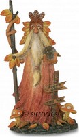 Figurine Magicien de la Forêt avec Boule de Cristal
