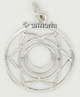 Pendentif Chakra Sacré en Argent