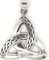 Pendentif Triquetra avec 2 entrelacs en argent