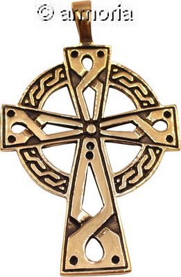 Pendentif Croix Celte en bronze, 4.5 cm