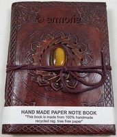 Urban Leather Grimoire en cuir - Livre des ombres de Wicca avec