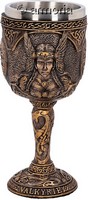 Calice Gobelet Viking Visage d'une Valkyrie et d'entrelacs