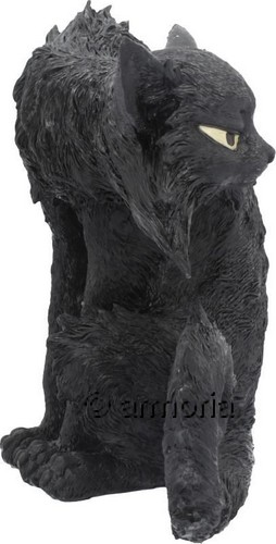 Figurine Chat Noir de sorcière assis 