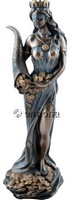 Figurine Déesse Fortuna aspect bronze Marque Veronese 18 cm