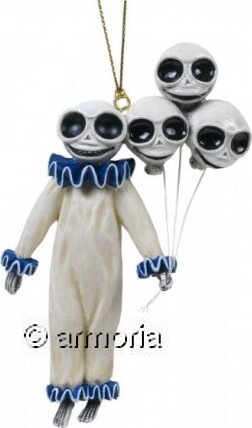 Figurine Squelette avec Ballons "Clown Skelly" par Misty Benson
