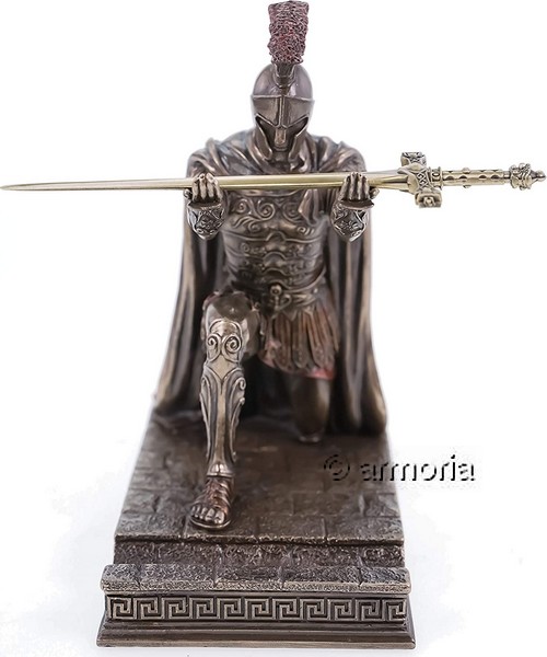 Figurine et ouvre-lettres Centurion Romain agenouillé marque Veronese