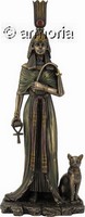 Figurine Néfertiti aspect bronze marque Veronese 