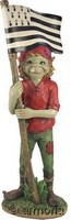 Figurine Pixie et Drapeau Breton, 39.5 cm