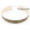 Bracelet Viking avec tressage en bronze 