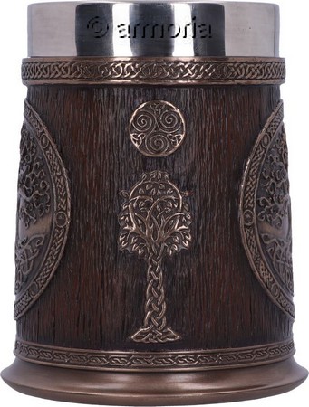 Chope Arbre de Vie Yggdrasil aspect bronze