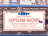 Cônes d'encens backflow Opium Noir, Satya